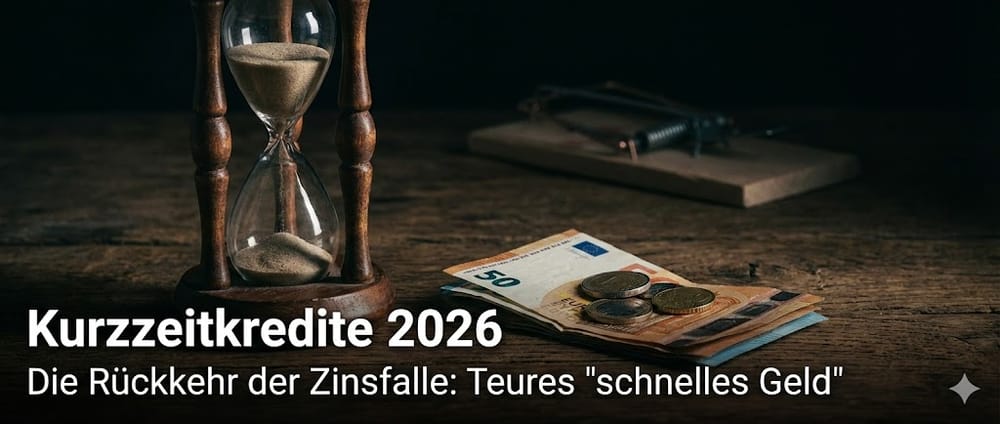 Kurzzeitkredite 2026: Die Rückkehr der Zinsfalle – Warum "schnelles Geld" fast immer zu teuer ist